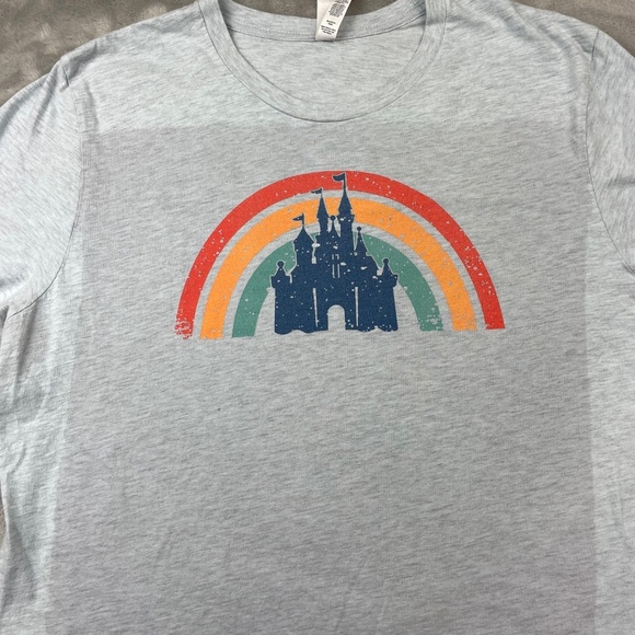 Disney Cinderella Castle Short Sleeve Tee Shirt Women's XL - Picture 2 of 7